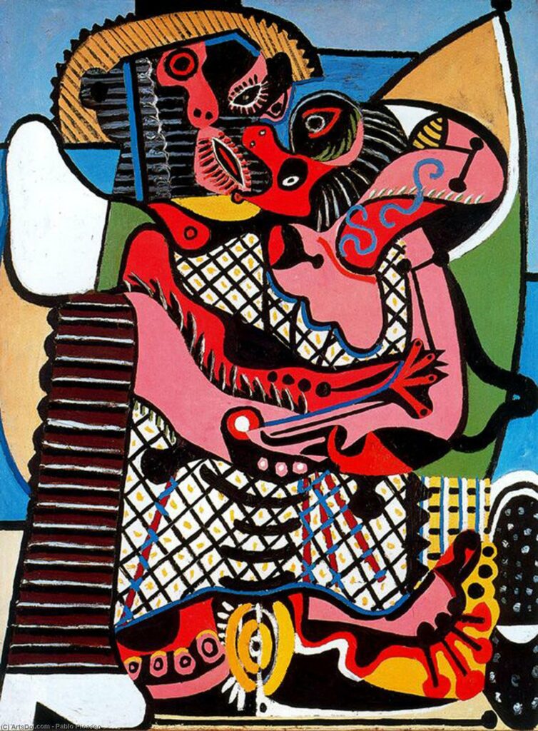 Le Baiser - Pablo Picasso - Huile sur toile - Juan les Pins, 1925