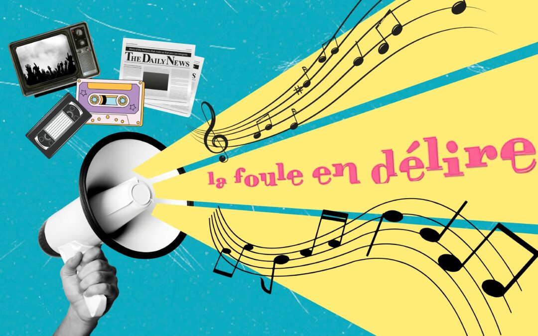 Concert et archives avec et devant une foule en délire